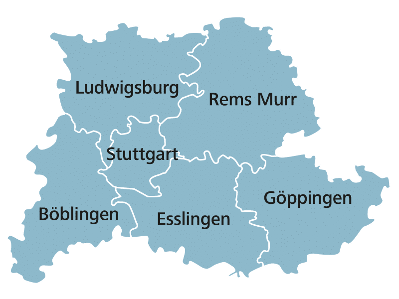 Landkreise Region Stuttgart